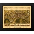 thumbnail image 2 of Bailey 24x20 Black Modern Framed Museum Art Print Titled - Rockville Connecticut - Bailey 1877, 2 of 5