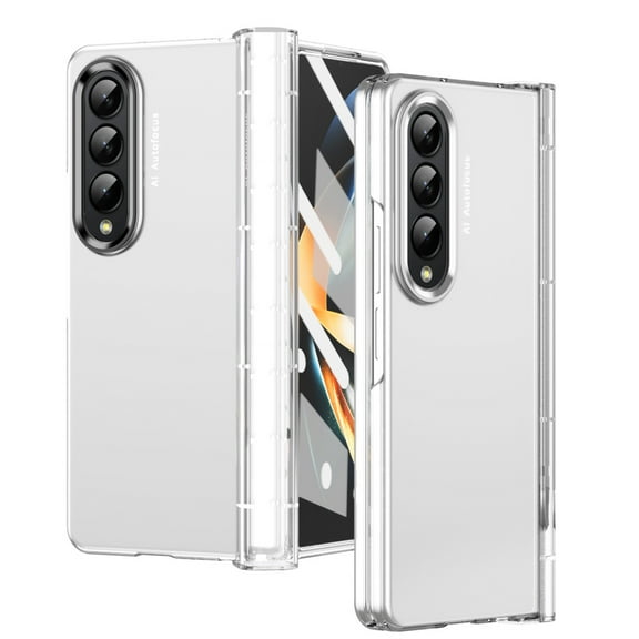 Clear Case Compatible with Samsung Galaxy Z Fold 4 with Screen Protector Full Protective Z Fold 4 Hinge Case