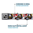 thumbnail image 5 of Buckle-Down Pet Collar, Dog Collar Metal Seatbelt Buckle, Queen Of Broken Hearts, 9.5 to 13 Inches 1.0 Inch Wide, 5 of 8