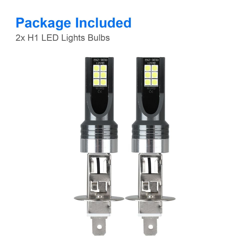 2X H1 LED Headlight Bulbs Conversion Kit 