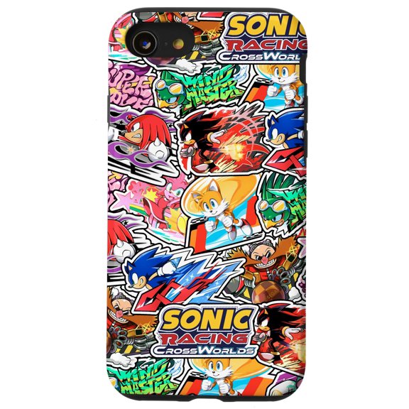 Calcomanías CrossWorlds de Sonic Racing para iPhone SE (2020) /7/8