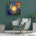 thumbnail image 4 of Canvas Wall Art - David Manlove 'Boho 4U Clock' Wall Art for Living Room, Bedroom, or Office Décor by Trademark Fine Art - 18 x 18 Inches, 4 of 4