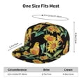 thumbnail image 6 of Daiia Sunflowers And Bird print Flat Bill Hats Flat Brim Trucker Cap Baseball Cap Adjustable Classic Low Profile Hat Unconstructed Plain Cap, 6 of 9