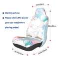 thumbnail image 3 of Wukai Cute Elephant Full Set Car Seat Covers with Soft Padding Universal Auto Front Seats Protector and Cushion Mat, 3 of 5