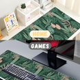 thumbnail image 6 of Extended Gaming Mouse Pad Abstract Tropical Leaves Large Mousepad with Stitched Edges,Anti-Slip Rubber Base Keyboard Mouse Mat Desk Pad for Gaming Home Office 35.4 x 15.7 inches, 6 of 6