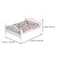 thumbnail image 4 of 1pc Mini House Accessory Mini Single Bed Miniature Decor Furniture Model, 4 of 7