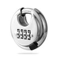 thumbnail image 2 of Rohuis Round Combination Lock, Uncuttable Combination Disc Padlock, 3/8 Inch Shackle Outdoor Combo Lock Discus Pad Lock for Storage Unit, Garages, Fences (1 Pack), 2 of 4