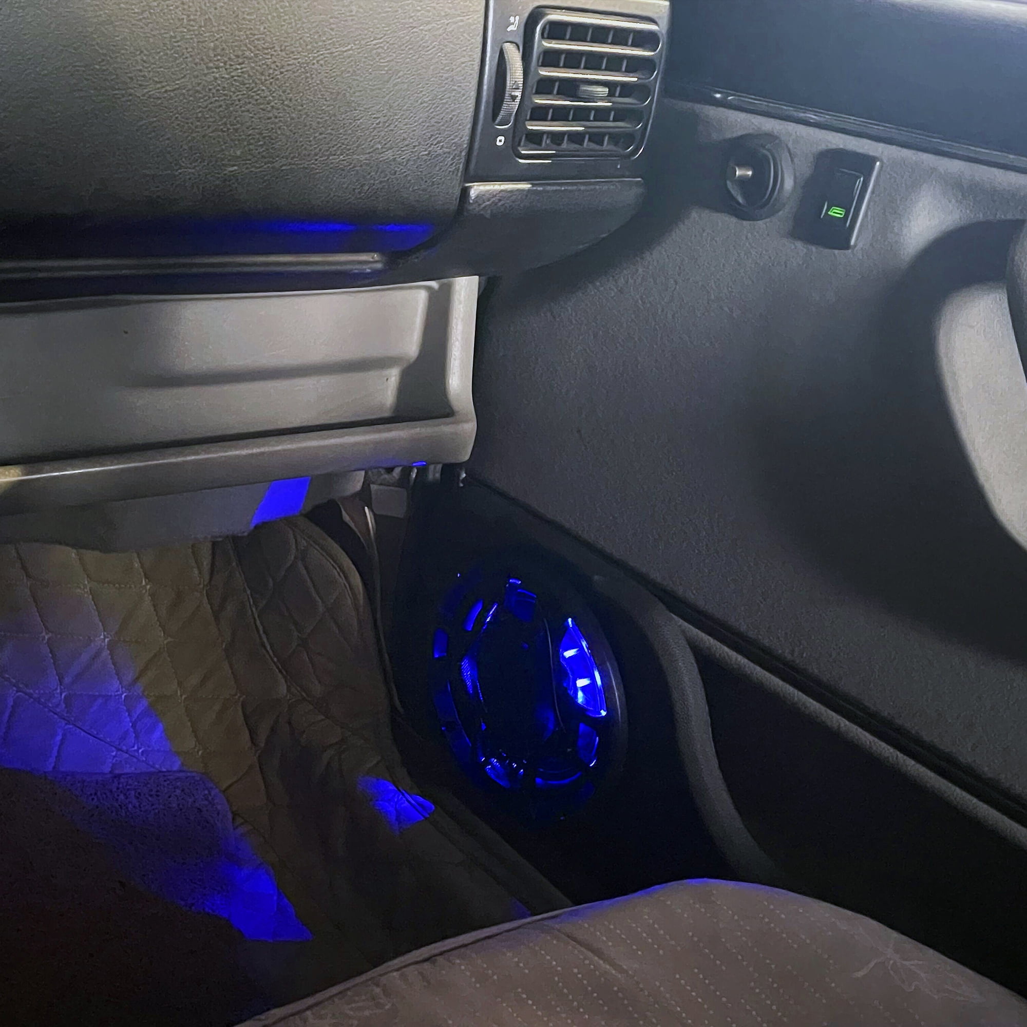 SDX Audio Systems CS21065 6.5 Inch Car Audio Door LED Speakers with switch on/off button - 300 Watts Max, 3 Way, Full Range, Coaxial, Sold in Pairs, Hook Up To Stereo and Amplifier, Tweeters