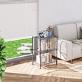 thumbnail image 6 of IZEUK 3-Tier Metal Shelving Unit for Home Kitchen Laundry Room, 17.7"W x 11.8"D x 26.3"H, 450 lbs, Grey, 6 of 9