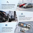 thumbnail image 4 of Car Dash Cam Front and Rear, 1080P Driving Recorder Camera, G-Sensor, Parking Monitor, Loop Recording with 64G SD Card, 4 of 5