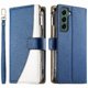 thumbnail image 1 of Funda cartera GANGXUN para Samsung Galaxy S22 Plus , cuero PU con tarjetero, cremallera, correa de mano, soporte y protección 652°, 1 of 6