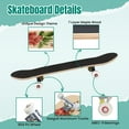 thumbnail image 4 of 31'' Complete Skateboard 7 Layer Canadian Maple Double Kick Deck Skateboards tea rose antique flower antique rose Skate Board for Beginner Adult Gifts, 4 of 5
