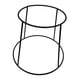 thumbnail image 1 of Elevador de bandejas para servir alimentos, bandeja para pizza y mariscos, bandeja de almacenamiento de alambre, alambre metálico Negro 15cm a 22cm, 1 of 9