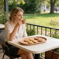 thumbnail image 6 of 1pc Elliptical Serving Tray, Modern Plastic Snack Tray Home Decor Dessert Jewelry Organizer, Coffee Table Catchall for Living Room, Dishwasher Safe, 6 of 7