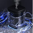 thumbnail image 1 of Humidificador ultrasónico de 1000 ml con 2 modos de niebla ajustables, apagado automático y luz nocturna colorida. Humidificador portátil USB para el hogar, la oficina, el salón y el dormitorio (negro, 1 of 4