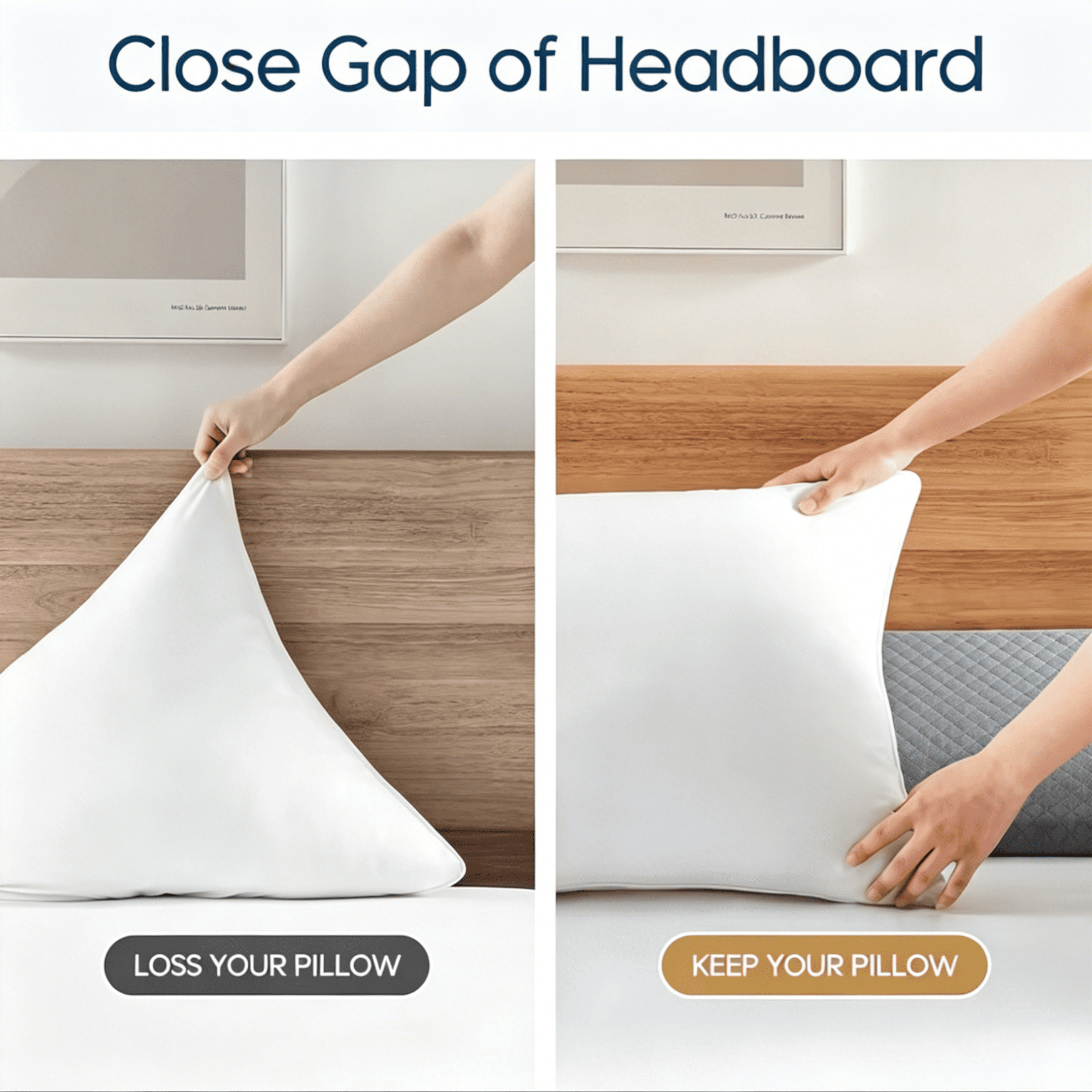 Oaskys Multifunctional memory foam Headboard Wedge Pillow – Ergonomic Triangle Support Cushion for Sleep Apnea, Post Surgery Recovery & Leg Elevation