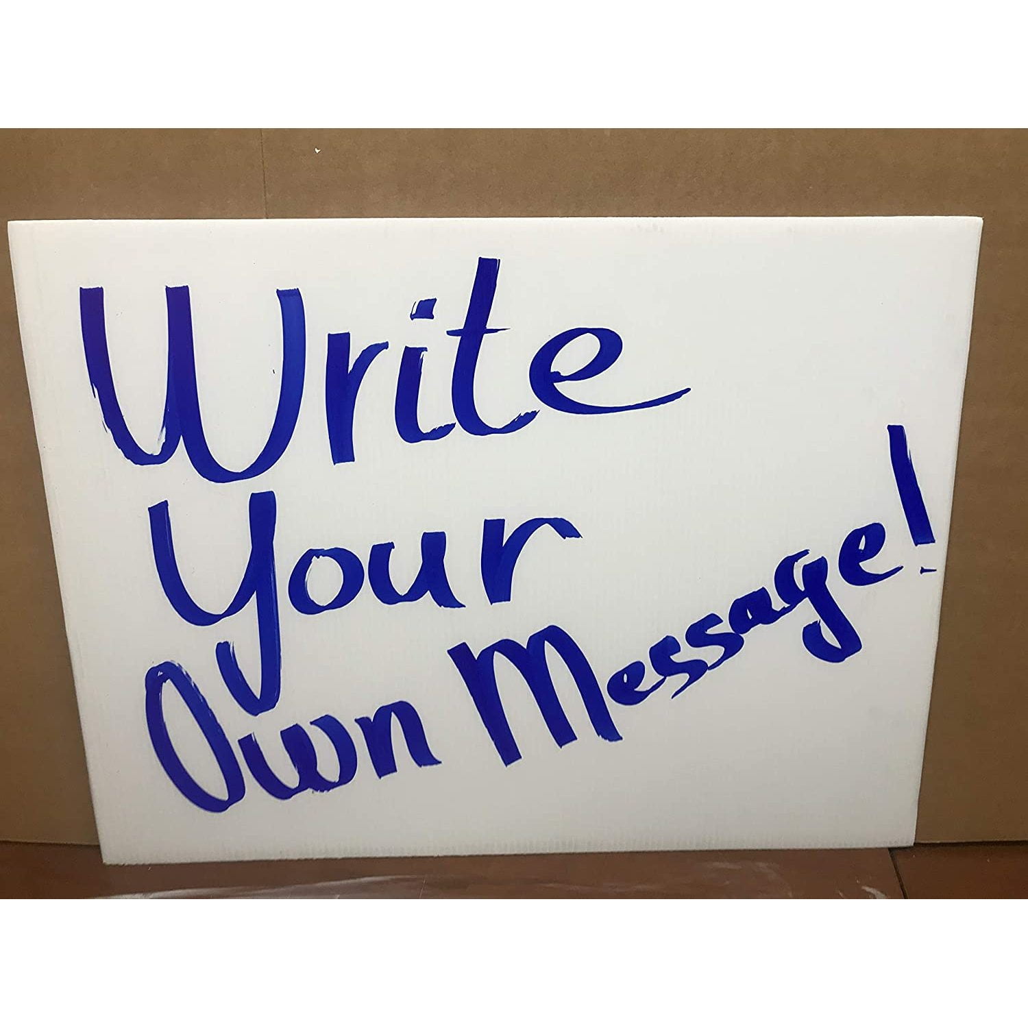 Yard Signs 100 Sign (White) 18x24 inch x 4 mm Corrugated Plastic Sign Board, Bundle 100 Signs 18x24 Flute 18'' Ship Same Day (100Signs18x24)