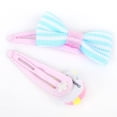 thumbnail image 3 of Little Twin Stars Hair Clip Stripe Sanrio Japanese Bow Hair Barrette (set of 2), 3 of 4