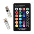 thumbnail image 4 of Gwong Autos 1 par T10 6 SMD 5050 DC15V Coche RGB Bombilla LED Luz de cúpula con control remoto Gwong 8120872, 4 of 7