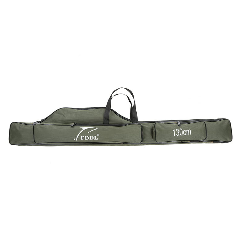 Dcenta Fishing Rod and Reel Storage Bag Durable Canvas Fishing