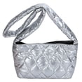 thumbnail image 1 of Bolso acolchado de algodón para otoño e invierno, bolso de plumas a la moda, suave para compras de niñas, 1 of 9