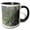 Black/White, variant on 3drose, Striped Mah Jongg, 11oz Two-tone Green Mug