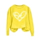 thumbnail image 4 of RKSTN Valentine Gifts Women's Valentine's Day Sweatshirts Plus Size Crewneck Heart Graphic Print Hoodless Sweatshirt Womens Casual Oversized Round Neck Loose Comfy Sweatshirt Fall Spring Clothes, 4 of 6