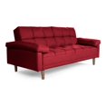 thumbnail image 3 of Sofá Cama de Lino Rojo Makora Modelo Gabbana, 3 of 8