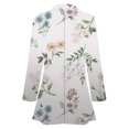 thumbnail image 3 of Gibobby Blazer de mujer elegante Blazer de tweed casual de manga larga con frente abierto para mujer estilo informal para trabajo oficina con bolsillos(Beige,XL), 3 of 5
