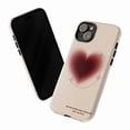 thumbnail image 3 of Starry Heart Beige iPhone Case – Blurred Red Heart with Sparkles & Sweet Quote, Glossy Protective Cover for iPhone 16 15 14 13 12 11 Mini Pro Max, 3 of 6
