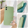 thumbnail image 2 of Liquid Silicone Case Compatible with iPhone 12 6.1 Inch, Anti Scratch & Fingerprint, Microfiber Lining Shockproof Full Body Covered Slim Soft Gel Rubber Enhanced Camera & Screen Drop Protection, Green, 2 of 8