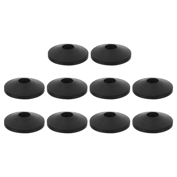 10Pack Rubber Washers, M8 Rubber Conical Gaskets Leakage Prevent Kit, Black
