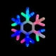 thumbnail image 3 of Decoraciones Navideñas Luminosas Colgante YANKON Luz LED Copo de Nieve, 3 of 5