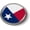 Metal Bezel, variant on BestLicensePlateFrames Texas State Flag 3D Domed Round Automotive Emblem