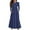 #A01-Dark Blue, variant on Abcomgle Long Dresses for Girls 12-14 Casual A-Line Ruffle Long Sleeve Girls Long Dresses Solid Color Crew Neck Sundresses Tiered Dresses with Pockets,White