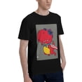 thumbnail image 2 of Bingfone Dinosaur Super Hero Cartoon Men'S Loose Fit Short-Sleeve Pocket T-Shirt, 2 of 7
