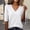 White, variant on Short Sleeve Tshirt For Women Summer Thread Neck T Shirts Loose Fit Casual Lightweight Basic Tee Classic T-shirt Work Blouse Daily Wear Khaki M