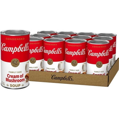 Campbell's Condensed Cream of Mushroom Soup 1.36 L/48oz (12 pack)