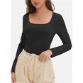thumbnail image 6 of Womens Long Sleeve Shirts Crop Tops Going Out Basics Tees Clothes, 6 of 6