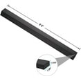thumbnail image 5 of Wemily 6'6" Stainless Steel Handrail Black Rectangular Handrail Flat Top Rail Cable Railing System Deck Stair Indoor Outdoor, DIY Balustrade HT07-Matte Black, 5 of 5