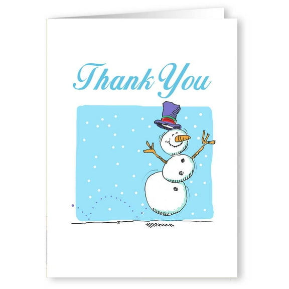 Thank You Snowman Boxed Note Cards - 10 Count Boxed Set Note Card