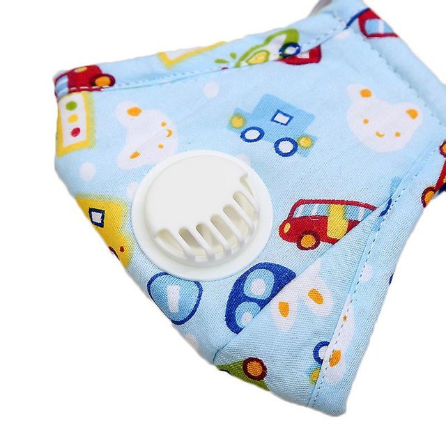 Mascarilla de algodón puro para niños, reutilizable, antivaho y antipolvo