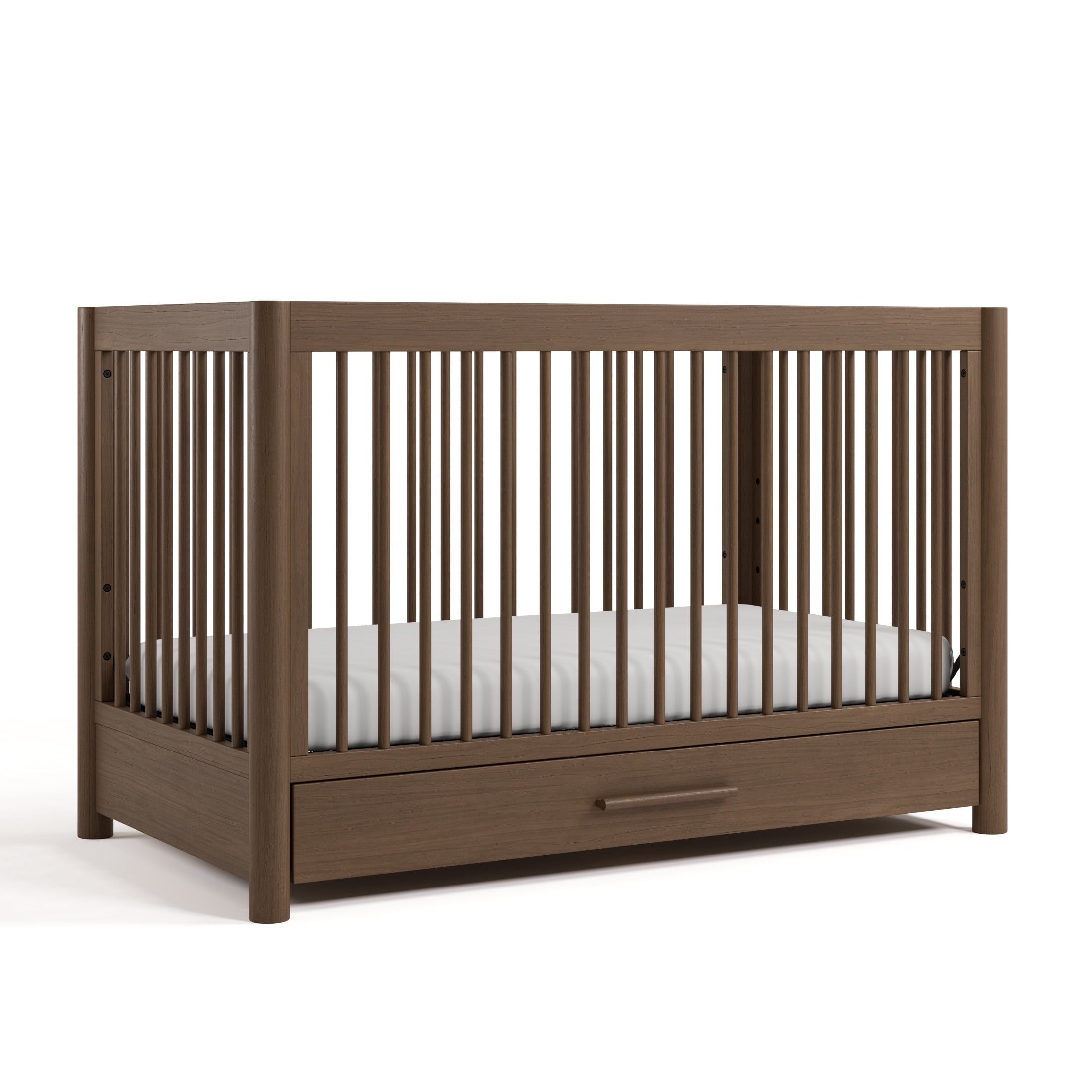 Art of Nursery by Storkcraft Malta 5-in-1 Convertible Crib with Drawer and Toddler Guardrail - Hazelnut