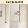 thumbnail image 4 of Easy4Home 4Pcs 48"x24" 3D Faux Stone Wall Panels Imitation Decorative Wall Tiles for Interior Wall Decor, Ivory White, 4 of 8