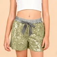 thumbnail image 2 of Kogui Girls Shorts High Waisted Girls' Casual Ruffled Waist Shorts Elastic Summer Wide Leg Shorts 5T 6T (Light Gray,5-6 Years), 2 of 9
