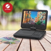 GPX 10.1 Bluetooth Portable DVD Player with Wireless Headphones, PDB1077B, Black