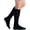 Black, variant on EvoNation Men's Classic Ribbed 20-30 mmHg Compression Socks