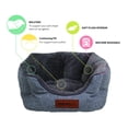 thumbnail image 4 of Vibrant Life Small Cozy Cuddler-Style Dog & Cat Bed, Bed with High Walls, Gray, 4 of 7