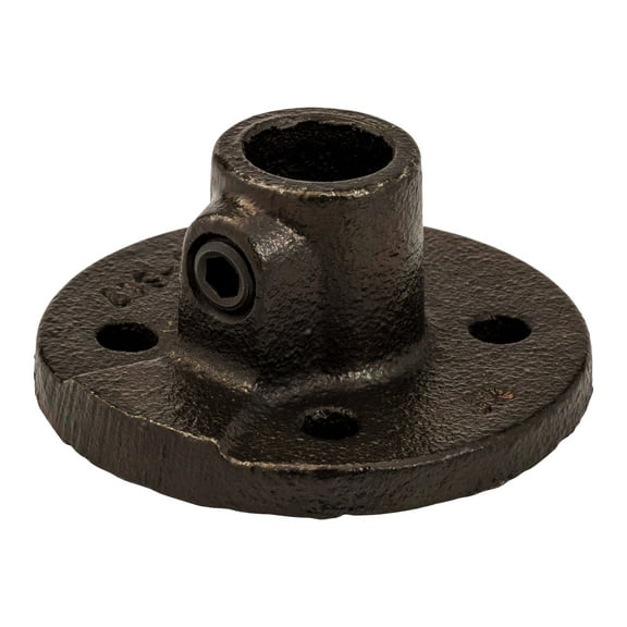 Black 3/8-in Floor Flange fits Pipe O.D. 0.675-in