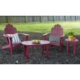 thumbnail image 2 of Table Basse Extérieure Adirondack Rouge, 2 of 5